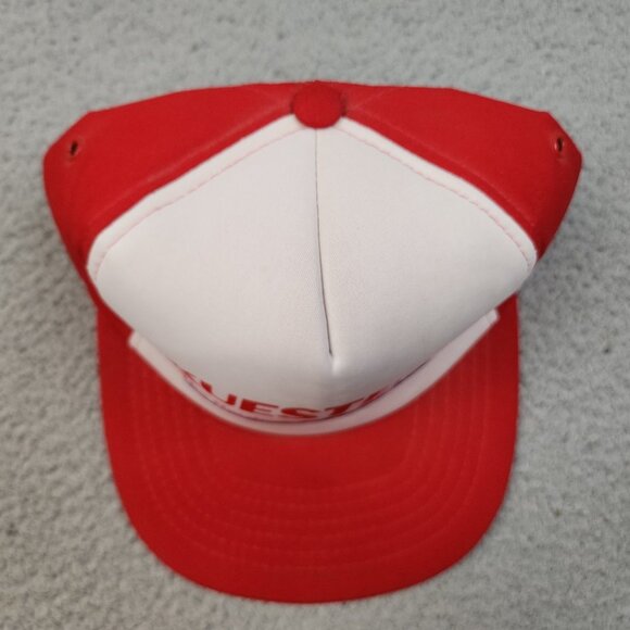 Vintage Snapback Hat Cap Kuester's Hardware Store Foam Trucker Red White 80s 90s - Picture 2 of 10